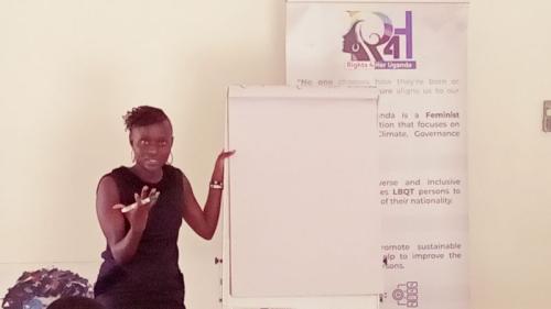 Training on fundraising to Rights 4 Her Uganda team and partners organized by Rights 4 Her Uganda under the Rights 4 Her Uganda WERECOVER project