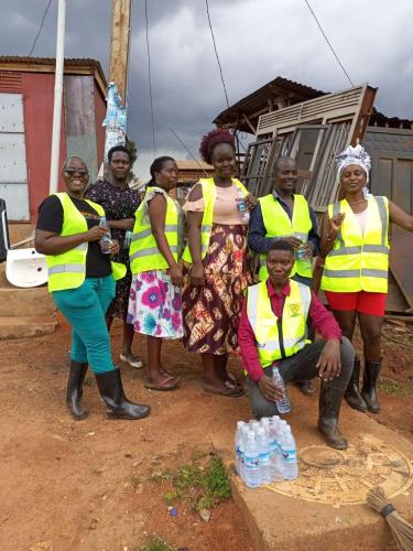 Local councils heads take lead to clean the area of Kiwologoma town with Community Members